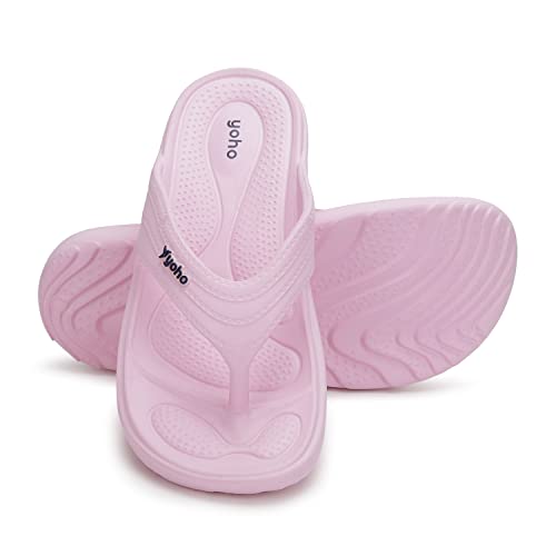 Image of YOHO Drizzle Soft Slippers for Women, Mild Acupressure, Lightweight, Anti Skid & Slip, Diabetic Footwear for Woman, Home Wear Bathroom Chappal for ladies | Waterproof Monsoon & Rainy Footwear