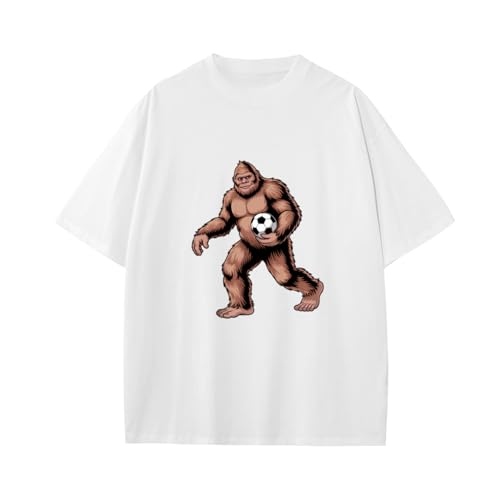 Bigfoot Soccer Ball Boys Girls Teens T-Shirt Anime Gift