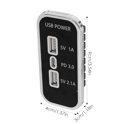 Cargador de teléfono de coche múltiple con divisor potente integrado 4