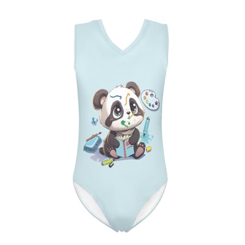 Image of Fashion Print One-Piece Swimsuits for Girls,Soft Stretchy One Piece Bathing Suit Quick Dry Beach Swimwear 5-14 Years