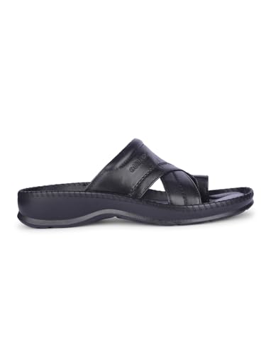 Image of Liberty Healers Black & Brown Ethnic Thong Slippers for Men