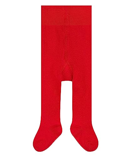 FALKE Unisex Baby Family Cotton Tights, Red (Fire 8150), 6-12 months