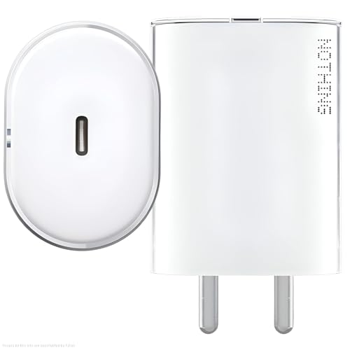 Image of Nothing 45W Type C Fast Charger Adapter for Phone 3a Pro | 3a | 2 | 2A | 2a Plus | CMF 1 | 45 W USB C Rapidly Charging, PPS Power Charge Adaptor Universal Compatibility Charger, White