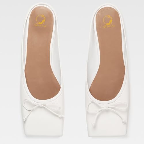 SHODENSE Women Square Toe Bow Mule Flats Slip On Dress Mules Matte Comfortable Flat Heel Ballet Shoes Backless Bow Mule Shoes Snakeskin Animal Print Chic Fashion Fall 4-11 M US3