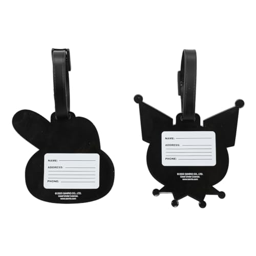 My Melody & Kuromi Luggage Tag 2-Pack - Adorable Travel Companions!2