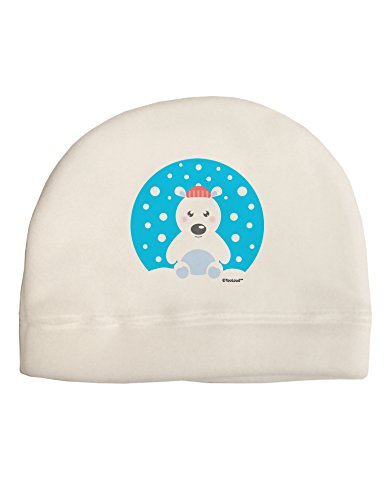 TOOLOUD Cute Polar Bear - Christmas Child Fleece Beanie Cap Hat White