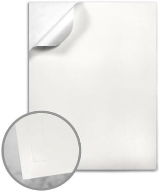 Metro White Labels - 8 1/2 x 11 Full Sheet 8.8 mils 100 per Package