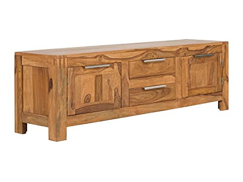 Woodkings® Garderoben-Bank Massivholz Palisander braun Flurmöbel Sitzbank...