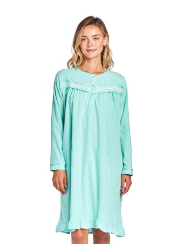 Image of Casual Nights Women's Cozy Long Sleeve Fleece Nightgown