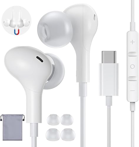 Amazon.co.jp: xunbida タイプc イヤホン 有線 マイク付き