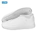 PATIKIL M Silicone Waterproof Shoe Covers, 1 Pair Thickened Reusable Non-Slip Foldable Rain Shoes Cover Overshoes Galoshes Protector for Outdoor Rain Snow, White
