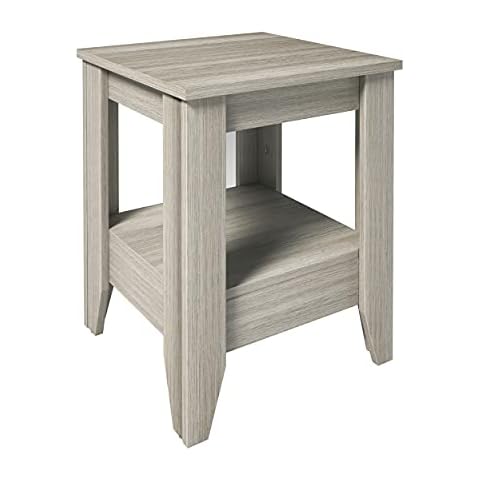 Boyd Sleep Prato, Contemporary Wood Finish, Preassembled with Lower Shelf, Grey Nightstand Cover