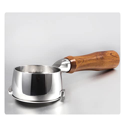 Reemplazo 58mm Café Sin-fondo Portafiltro Acero Inoxidable Cesta de Filtro con Empuñadura para Gaggia Classic Pro Café Exprés Máquina