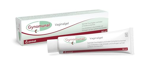 Gynomunal Vaginalgel, spendet Feuchtigkeit und lindert Scheidentrockenheit, lindert Brennen und Juckreiz, mit Hyaluronsäure, Hopfenextrakt und Vitamin E, hormonfrei, 50 ml