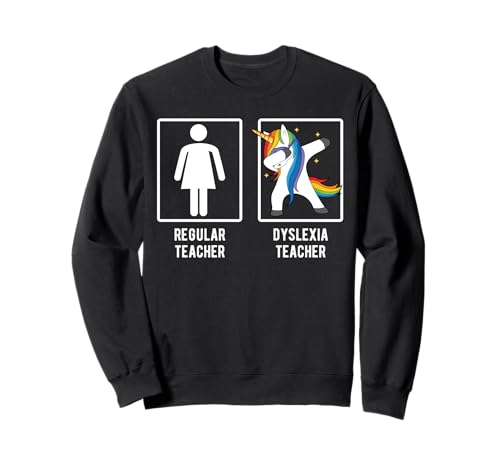 Dyslexia Mental Health Awareness Unicorn Dyslexia Teacher Sudadera