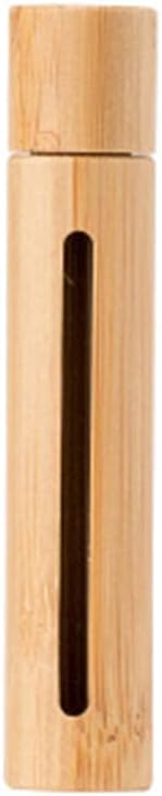 Perfume Bottle Empty Travel Perfume Perfume Dispenser 10ml Natural Bamboo Fillable Empty Essential Oil Perfume Fragrance Fragrance Steel Roller Ball Bottle for Home Travel Salon-10ml