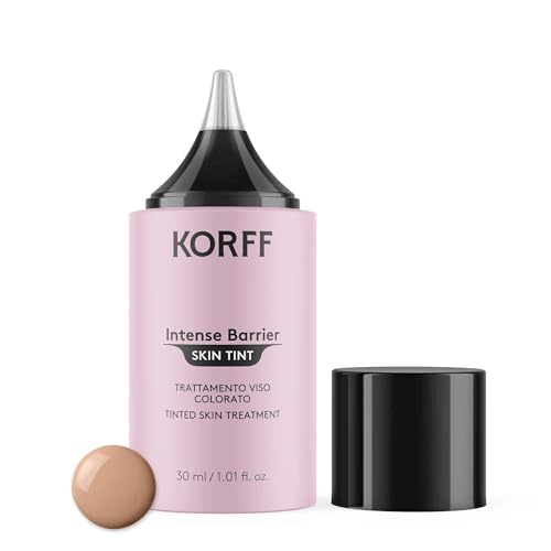 Korff Intense Barrier Skin Tint, Trattamento Viso Colorato 04, Protezione Solare SPF30, Uniformante e Modulabile, Finish Naturale, Adatto a Tutte le Pelli, 30 ml