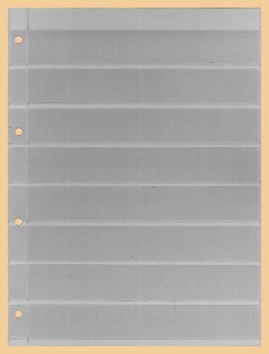 Feuillet KOBRA-Einsteckblatt glasklar Nr. E18 en plastique sans plastifiant