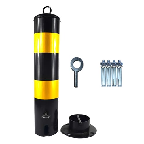 GHHVFEC High-Performance Street Bollards Removable & Lockable Parking Posts for Garage Driveway & Sidewalk Traffic Bers Set of 2/6/10/12 Iron Security Solution