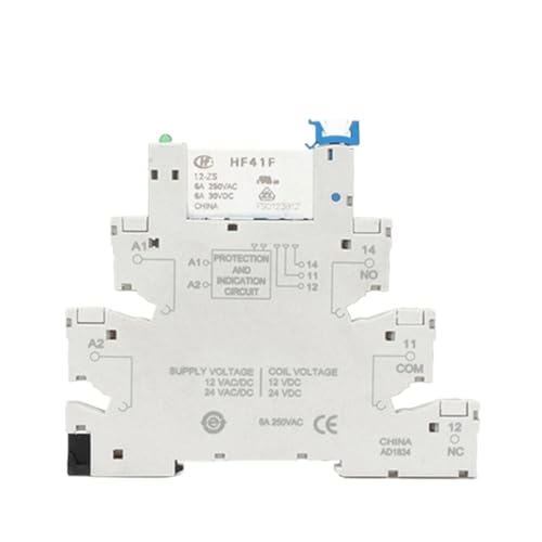 Relais de puissance HF41F 24V resout les pannes de commutation sur rail DIN et PCB