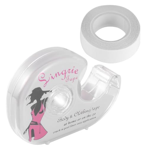La mejor comparación de Cinta adhesiva para lencería para Mujer al mejor precio. 50 ROMISBABA Cinta Adhesiva Doble Cara para Ropa 16 Mm X 5 M 2 Unidades Pegatina Antideslizante para Sujetador Mujer Adecuado para Vestidos y Elegante
