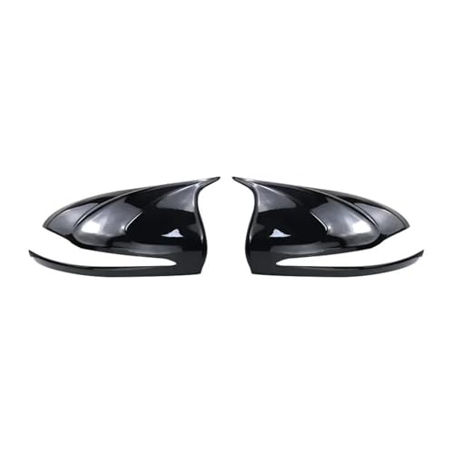 Coque protection rétroviseur Benz Classe C W205 look carbone noir brillant