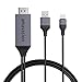 Produktbild HDMI-Kabel für iPhone iPad, 1080P Digital AV-Adapter HDMI-Kabel kompatibel mit TV/Projektor/Monitor/Display für iPhone 13/12/11/SE/XR/X/XS/8/7/6 und iPad Air/Mini Serie - 2M