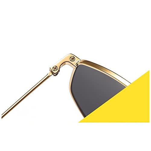 Alloy Polygon Sunglasses For Men Sun Glasses Women Retro Pink Clear Oversize Shades3