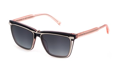 Gafas VIS Sting UST453 en color blue y transparent pink para moda diaria