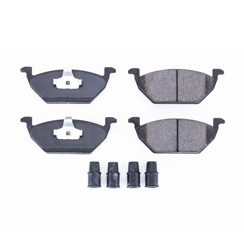 Image of PowerStop Front Brake Pads for Volkswagen Beetle 1998 |Golf 1999 |Jetta 1999 |Jetta 2011-15 - Z17 Ceramic Brake Pads with Installation Hardware, 17-768