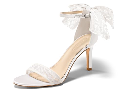 Image of Coutgo Women's Open Toe Ankle Strap High Heel Sandals