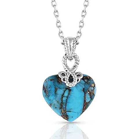 Montana Silversmiths Women's Untamable Heart of Stone Necklace - NC5189 One Size Cover