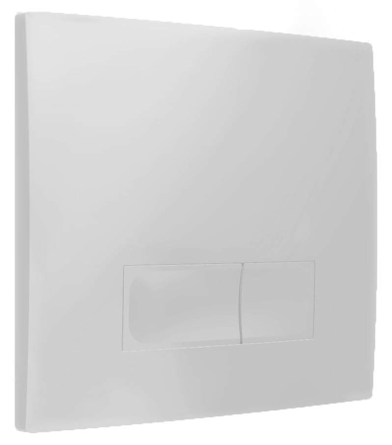 Dual Flush Plate White