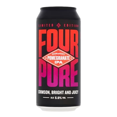 Fourpure Pomegranate IPA – Naturally Brewed Crimson, Bright & Juicy IPA – Vegan Craft Beer (12x440ml Cans) Fourpure Pomegranate IPA - Naturally Brewed Crimson, Bright & Juicy IPA - Vegan Craft Beer (12x440ml Cans) – Fourpure