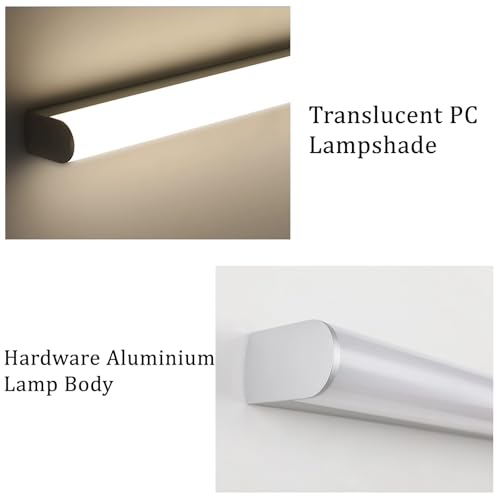 Iluminación de pared para tocador impermeable y moderna con lámpara larga de 70cm 3