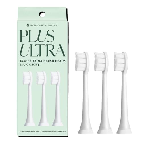 Têtes de rechange écoresponsables pour brosse à dents électrique sonique x3