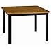 Square Glacier Library Table Finish: Amber Ash, Dimensions: 25" H x 42" W x 42" D