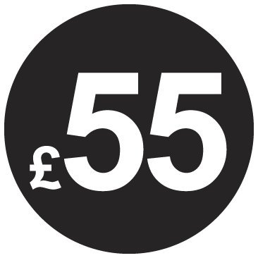 £ Black Price Stickers - 20mm, £55, 1000 — image 1
