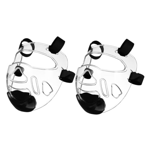Gogogmee 2Pcs Detachable Taekwondo Karate Face Protector Headgear Sparring Protective Gear for Martial Arts Training Lightweight and Comfortable Face Guard