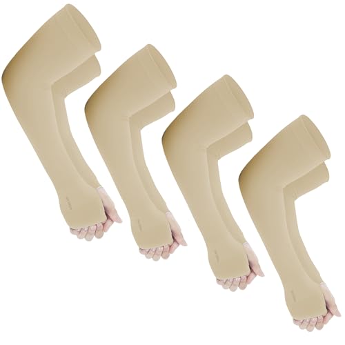 Image of Yuneek Arm Sleeves For Men & Women UV Sun Protection, UPF 50 Cool Arm Hand Cover Unisex For Bike ride,Golf,cricket,cycling,yoga,gym Sports