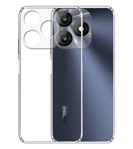 Image of Soft Silicone TPU Back Cover Compatible with Itel A70