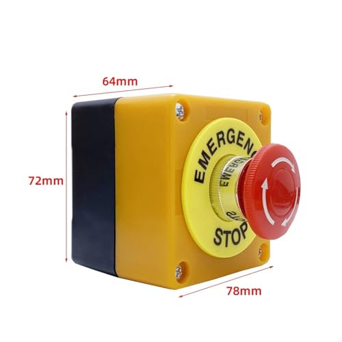 Interrupteur d'arrêt d'urgence boîtier étanche 22mm 10A 660V manual