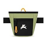 OllyDog Goodie Treat Bag, Dog Treat Pouch, Waist Belt Clip for Hands-Free Training, Magnetic Closure, Dog Training and Behavior Aids, Three Ways to Wear (Palm)