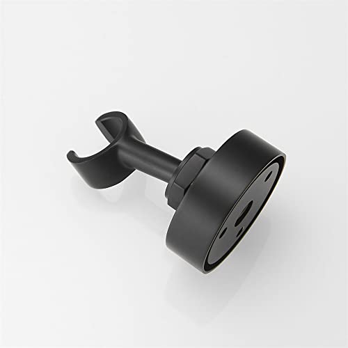 Soporte de latón ajustable para teléfono de ducha negro mate 5