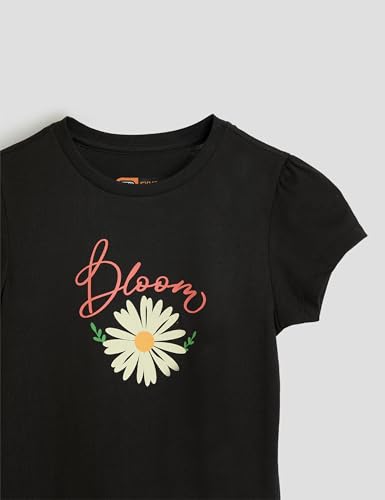 Image of Amazon Brand - Symbol Girls 100% Cotton Graphic Printed Half Sleeves Regular fit T-Shirt