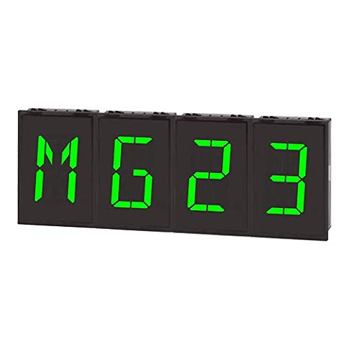 DA60-GT, Display, W33.6 X H60mm LED, Green, 16-Segment, RS485 Communication Input, 12-24 VDC
