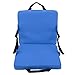 Aumotop Outdoor Foldable Cushion Chair Portable Soft Sponge Backrest Stadium Beach Seat for Camping, Oxford Cloth Material (Blue)