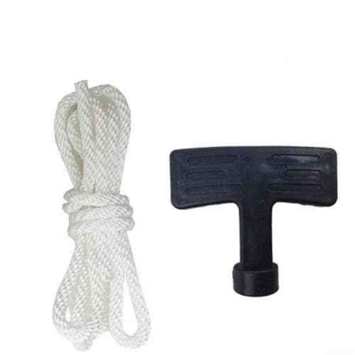 Jonikuper Rasenmäher-Startergriff und Schnur-Ersatz für Benzin-Mäher-Motoren mit 4 mm/5 mm Seildurchmesser Optionen (4 mm)