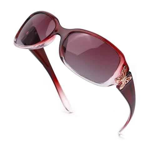 LVIOE Oversized Butterfly Sunglasses with UV Protection Cover