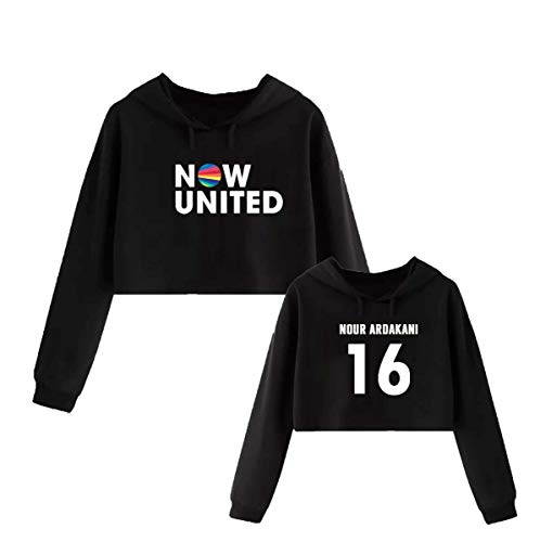 Cropped Moletom Preto Now United Nour Ardakani 16 Uniters Pop Tamanho: 12; Cor: Preto